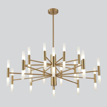 KCO Lighting Black Sputnik Light Fixture, Vintage Chandelier 40 Lights, Mid Century Modern LED Farmhouse Ceiling Light
