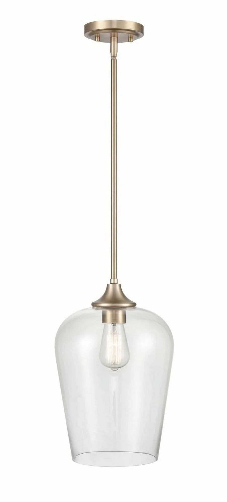 Millennium Lighting Ashford 1 Light Mini-Pendant in Multiple Finishes with a Clear Glass Shade Matte Black Matte N/A
