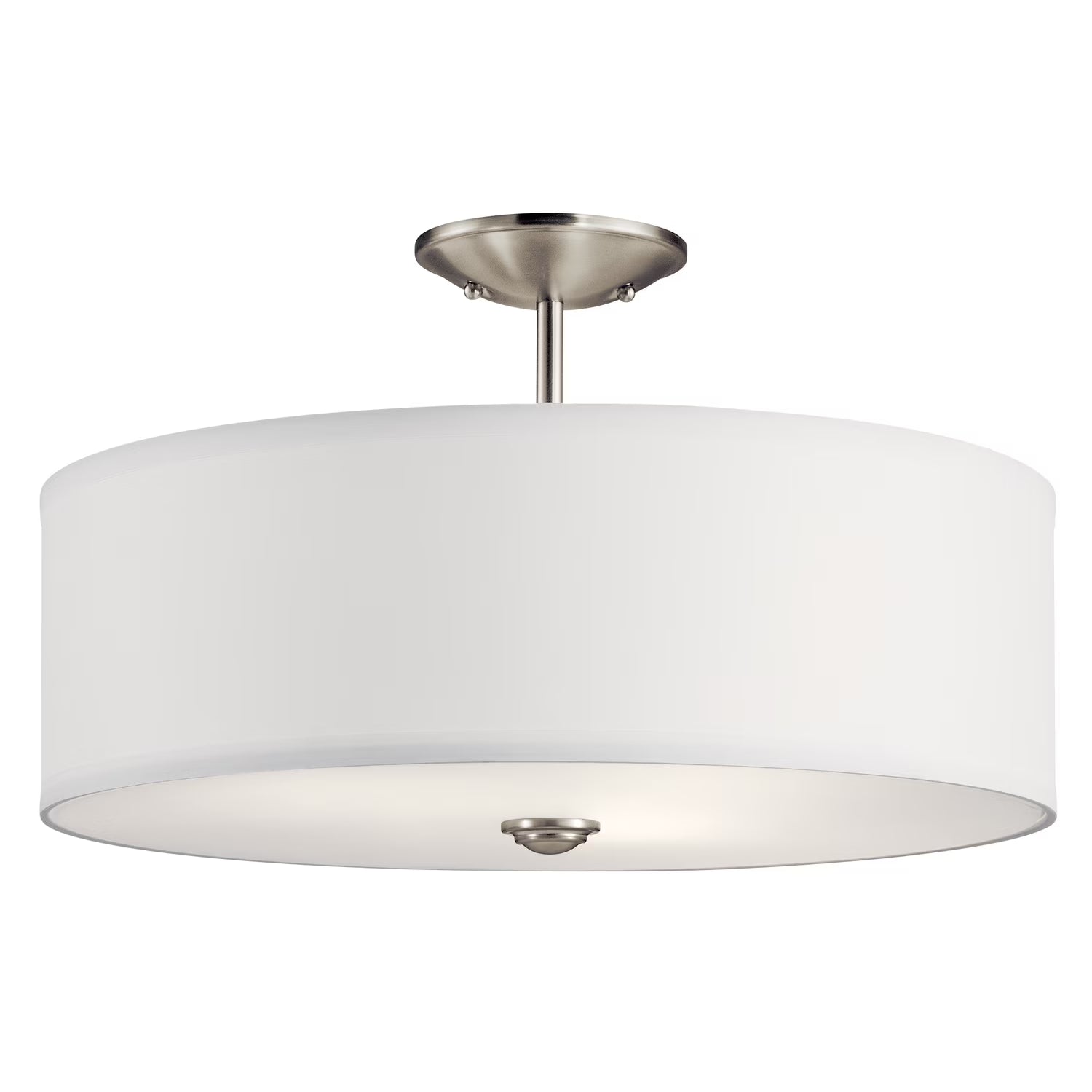 43692NBR-Kichler Lighting-Shailene - 3 Light Semi-Flush Mount - 18 inches wide-Natural Brass Finish