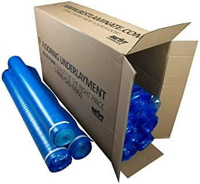 Bestlaminate Blue Vapor 3-in-1 Flooring Underlayment Bundle - 500sf - 5 Rolls