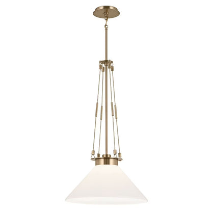 52581BK-Kichler Lighting-Albers - 1 Light Pendant-31.25 Inches Tall and 18.25 Inches Wide-Black Finish -Traditional Installation