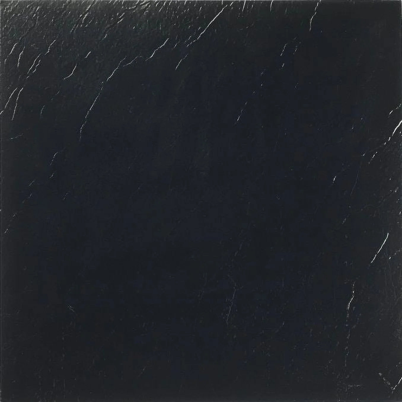 Nexus (5 Cartons-100 Tiles) Black 12" x 12" Self-Adhesive Vinyl Floor Tile-100 sq. ft.
