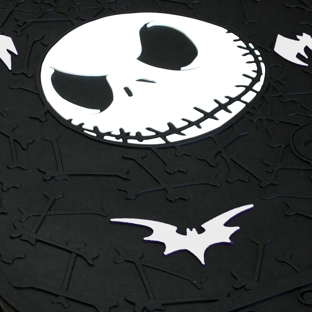 Nightmare Before Christmas Jack Skellington 12-Piece Car Accessory Bundle Set - Officially Licensed Car Seat Covers, Floor Mats, Sunshade, and More by Yupbizauto