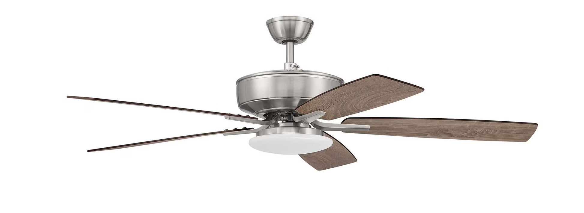 P112SB5-52BWNFB-Craftmade Lighting-Pro Plus 112 Series - 52 Inch 5 Blade Ceiling Fan with Low Profile Light Kit