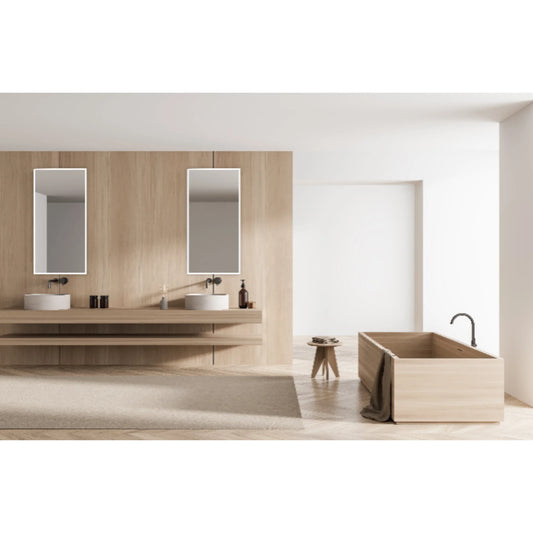 Modern Mirrors Astral Lighted Bathroom Vanity Mirror, Wall Mirror with Dimmable Daylight LED Lighting