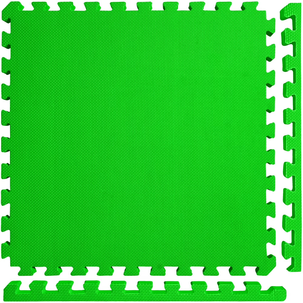 Meister X-THICK 1.5" Interlocking EVA Foam Mats - 2X Cushion for Wrestling, MMA Takedowns & Gymnastics - 2'x2' Tiles - Black - 10 Tiles (40 Sqft)