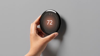 Google Nest Learning Thermostat (4th Gen) with Nest Temperature Sensor (2nd Gen) - Energy-Saving Smart Thermostat with Smart Schedule - Monitors Heating and Cooling System - Polished Obsidian