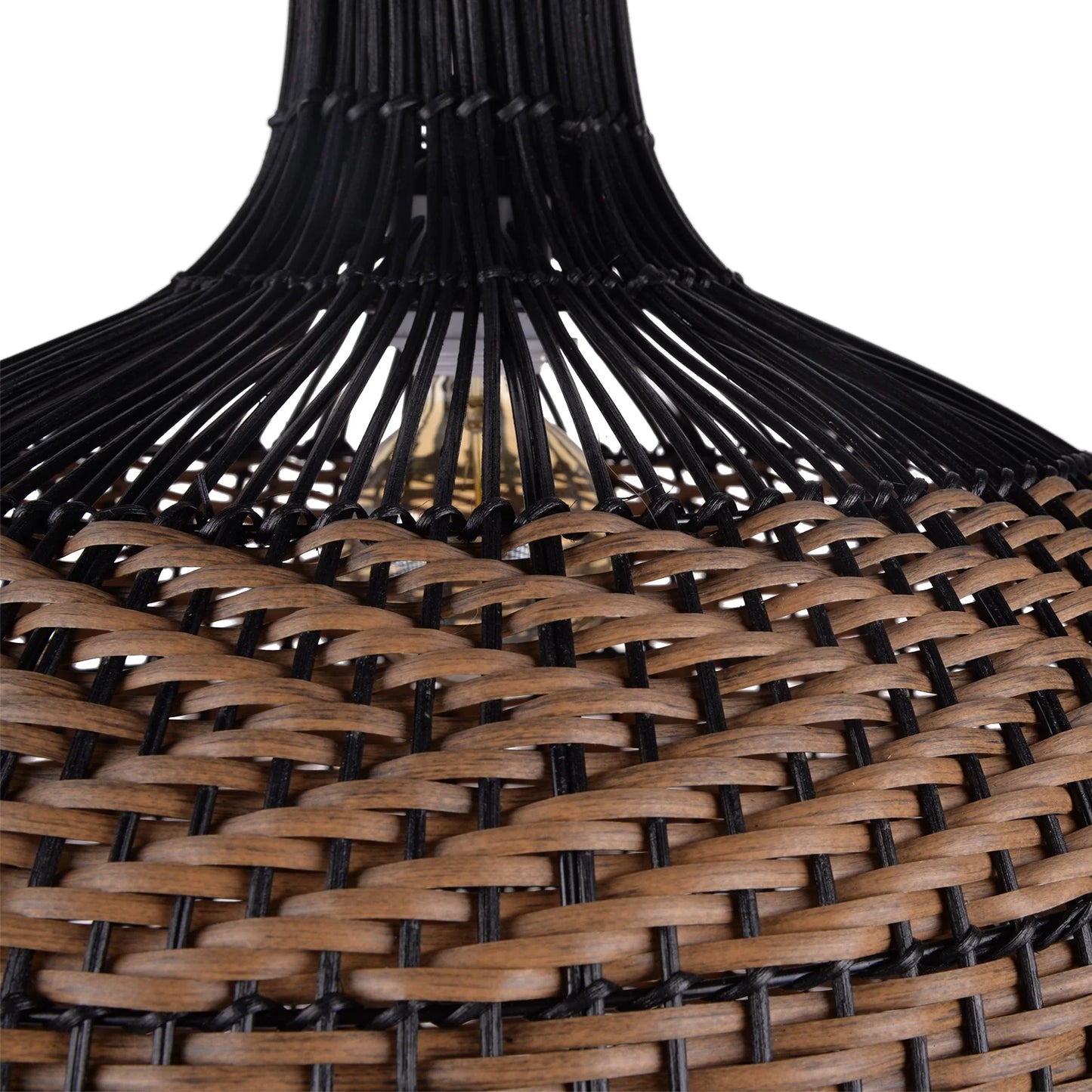 Arturesthome Basket Light Fixture Rattan Pendant Lighting for Living Room 1-Lights