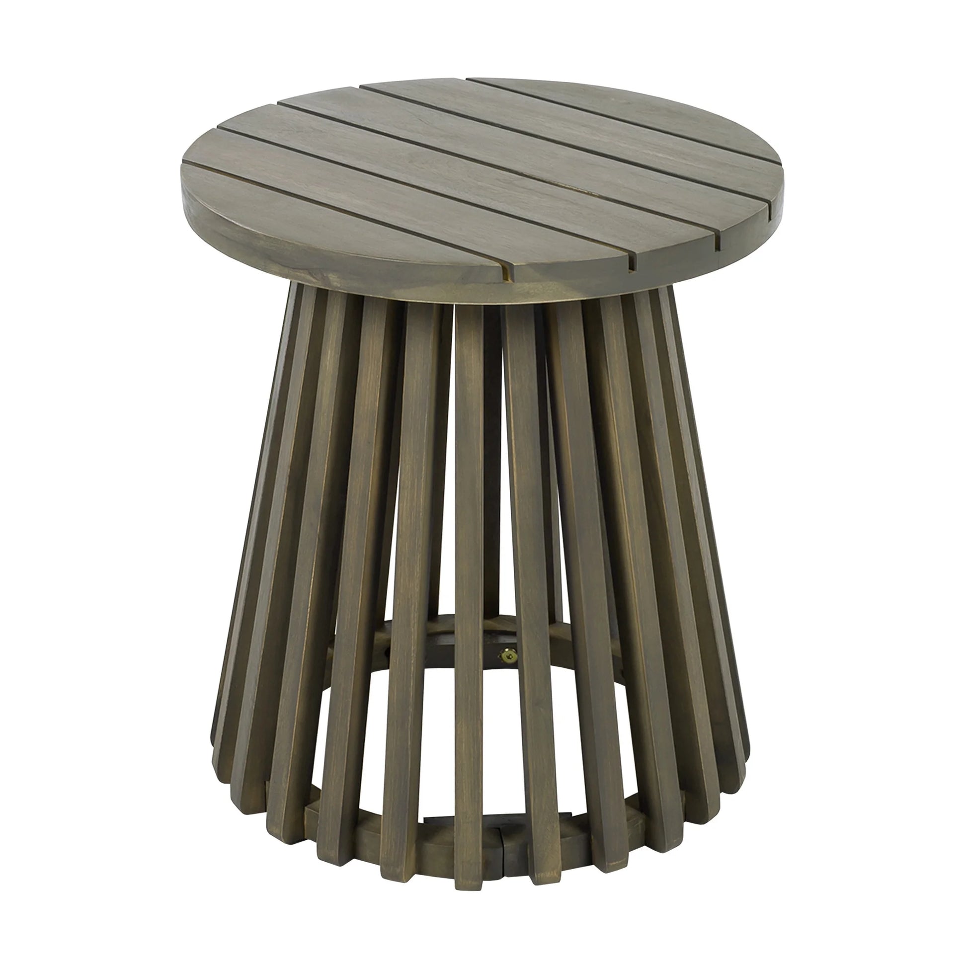 Christopher Knight Home Outdoor Acacia Wood Patio Side Table, Round Coffee Table for Backyard, Lawn, or Balcony, Light Teak