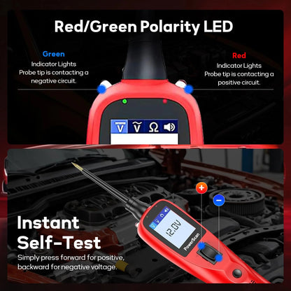 Autel PowerScan PS100 Automotive Circuit Tester, Power Circuit Probe Scan Tool, 12-24V Electrical Short Open Breaker Circuit Finder, AC/DC Current Resistance, 20ft Extension Cord