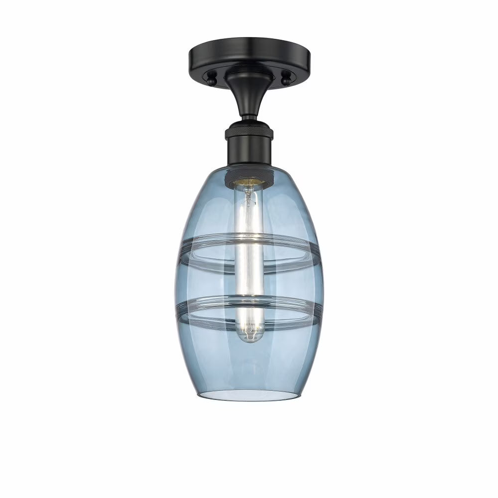 Innovations Lighting - Vaz - 1 Light Semi-Flush Mount In Industrial Style-8.25