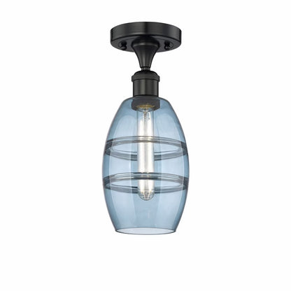 Innovations Lighting - Vaz - 1 Light Semi-Flush Mount In Industrial Style-8.25