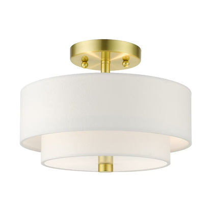 Livex Lighting Claremont Ceiling Mount in Brushed Nickel