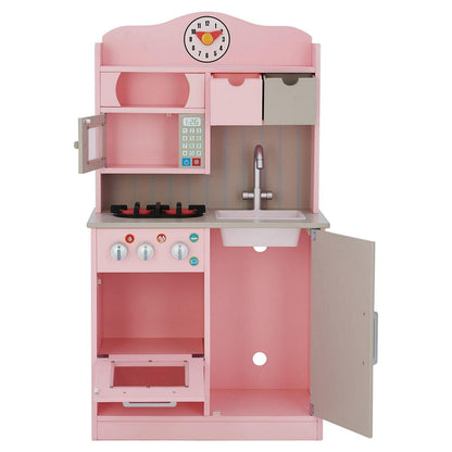 Teamson Kids - Little Chef Florence Classic Play Kitchen - Pink/Grey