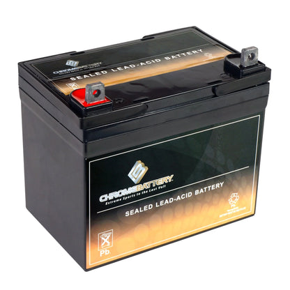 Chrome Battery 12V (12 Volts) 35Ah Battery for Speedex Tractor Co 840 Lawnmower