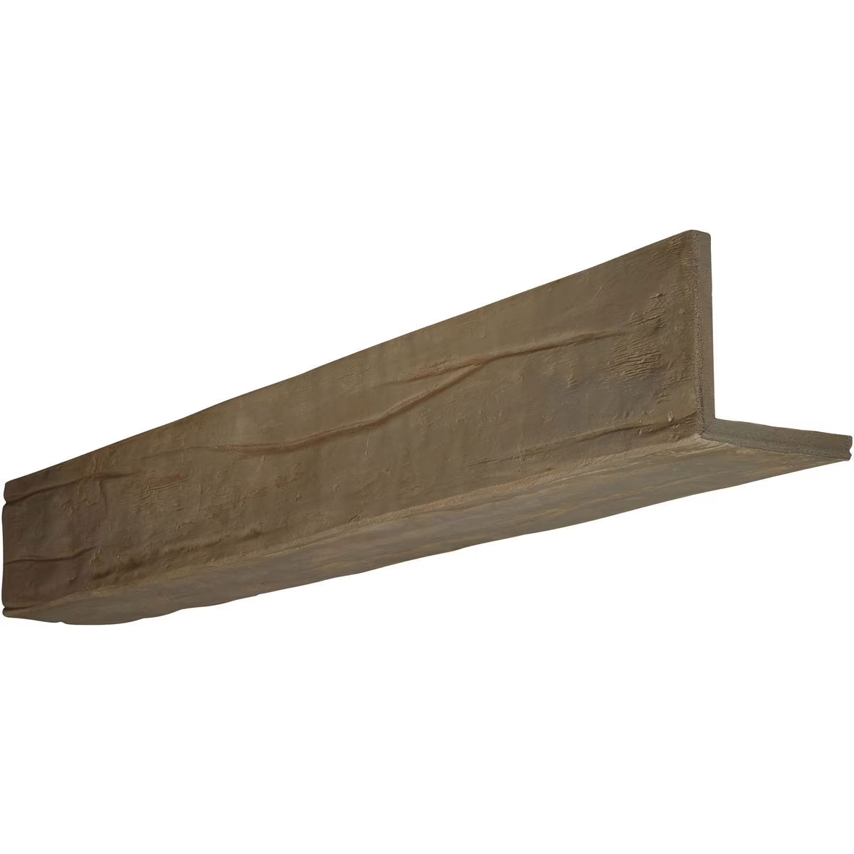 8"W x 8"H x 10'L 2-Sided (L-beam) Riverwood Endurathane Faux Wood Ceiling Beam, Honey Dew