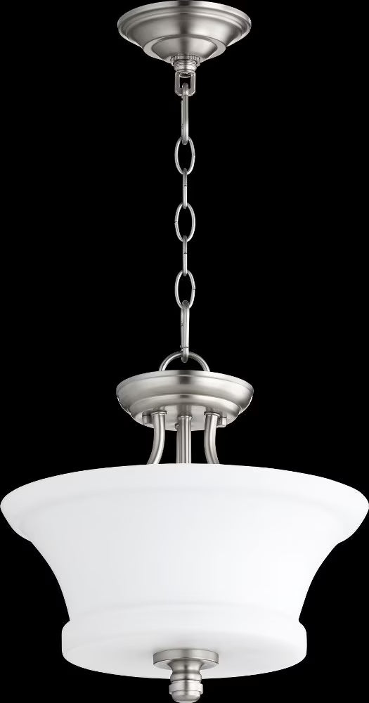 2922-13-86-Quorum Lighting-Rossington - 2 Light Dual Mount Pendant in Quorum Home Collection style - 13 inches wide by 13.5 inches high-Oiled Bronze