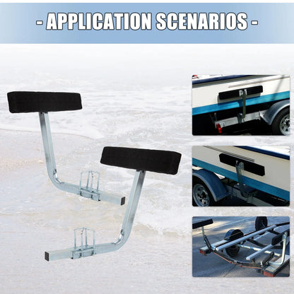 Kojem Boat Trailer 24" Side Guide Bunk Board Guide-On Carpeted Kit w/Hardware 75 Degree for Ski Boat Sailboat