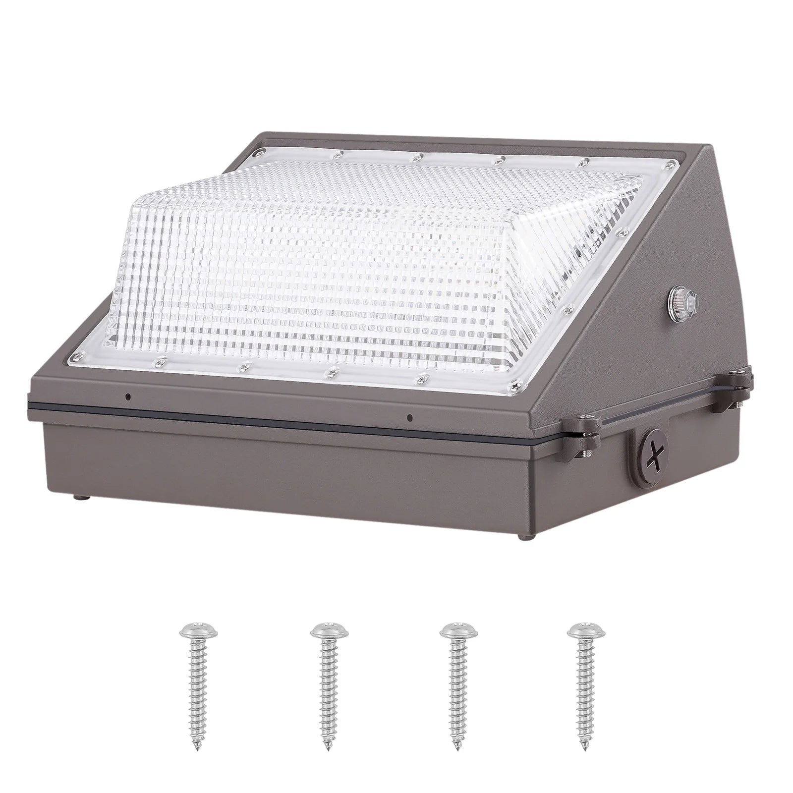 VEVOR 2PCs LED Wall Pack Lights, 100W 10800LM, 5000K Commercial Outdoor Lights Security Lighting Fixture, with Intelligent Light Sensing 180 LED beads Energy Saving for Garages Yards