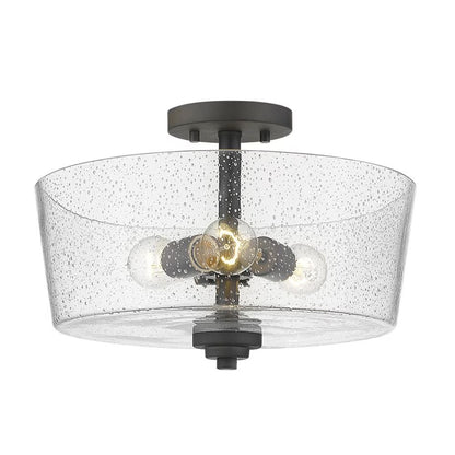 Acclaim Lighting IN61104BK Rowe 3-Light Matte Black Semi-Flush Mount
