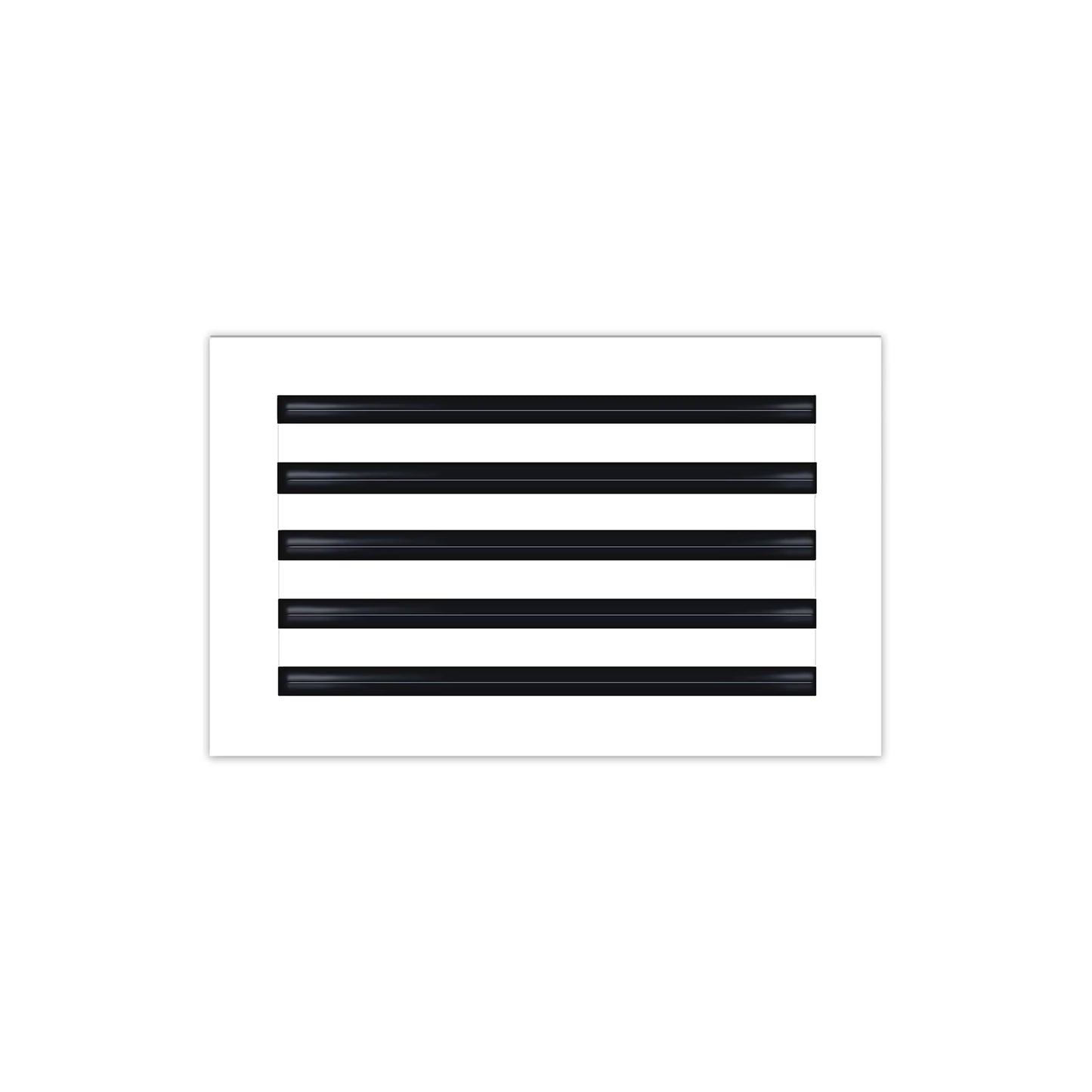 BUILDMART - 16x10 Modern AC Vent Cover - Decorative White Aluminum Air Vent - Standard Linear Slot Diffuser - Heating and Cooling Register Grille for Ceiling, Walls & Floors - Texas Buildmart