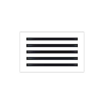 BUILDMART - 16x10 Modern AC Vent Cover - Decorative White Aluminum Air Vent - Standard Linear Slot Diffuser - Heating and Cooling Register Grille for Ceiling, Walls & Floors - Texas Buildmart