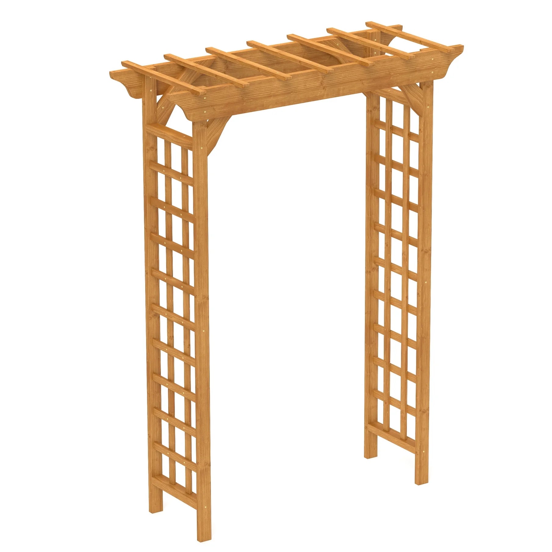 Sturdy Wooden Wedding Arch with Plant Climbing Trellis & Christmas Decor Pergola for Garden Backyard Events Durable Outdoor Arbor