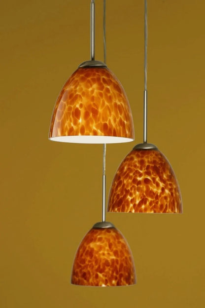 1BT-757219-BR-Besa Lighting-Sasha II-One Light Cord Pendant with Flat Canopy-6.3 Inches Wide by 5.4 Inches High-Bronze Finish-Carrera Glass
