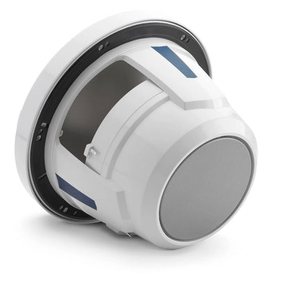 JL Audio M6-880X-S-GwGw-i 8.8-inch (224 mm) Marine Coaxial Speakers with Transflective LED Lighting, Gloss White Trim Ring, Gloss White Sport Grille