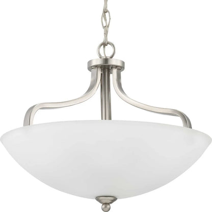 Progress Lighting - Three Light Semi-Flush Convertible - Close-to-Ceiling -