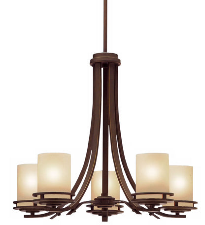 1672NI-Kichler Lighting-Hendrik - 5 light Chandelier - with Soft Contemporary inspirations - 21.5 inches tall by 24.5 inches wide-Brushed Nickel
