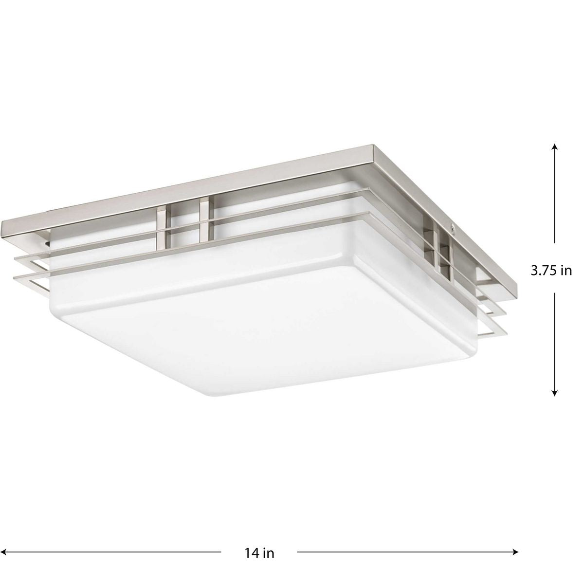 P3448-2030K9-Progress Lighting-Helm LED - Close-to-Ceiling Light - 2 Light in Modern Craftsman and Modern style - 14 Inches wide by 3.75 Inches