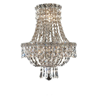 Elegant Lighting - Tranquil - Three Light Wall Sconce-Chrome Finish-Royal Cut
