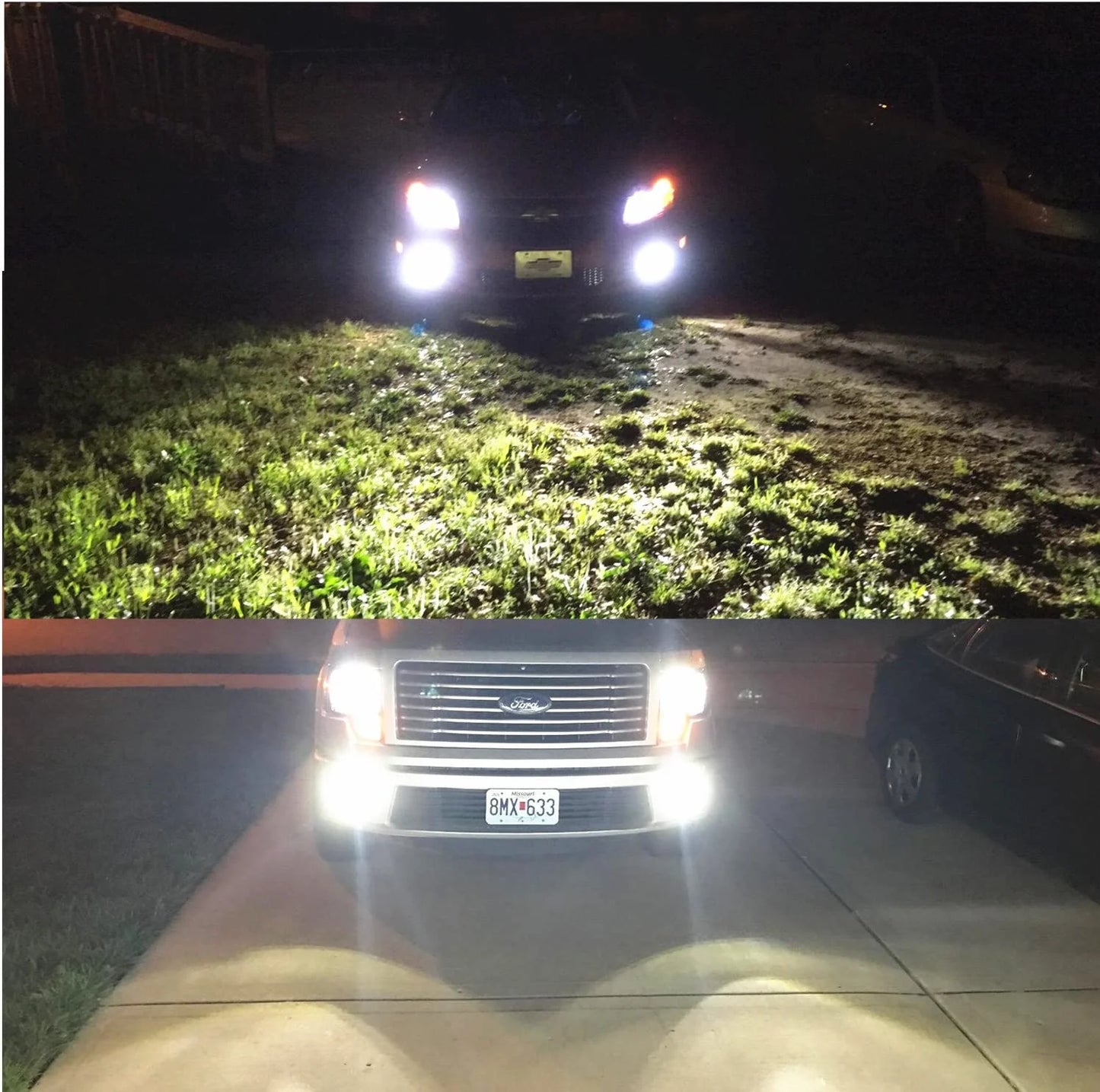 Alla Lighting 8000lm H11 LED Bulbs Extremely Super Bright ELA LED H8 H9 H11 Bulbs Replacement for Cars, Trucks, Motorcycles, 6500K Xenon White