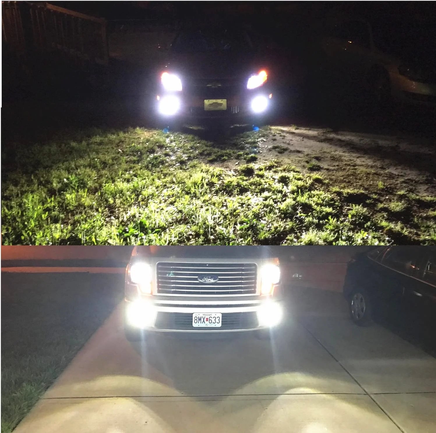 Alla Lighting 8000lm H11 LED Bulbs Extremely Super Bright ELA LED H8 H9 H11 Bulbs Replacement for Cars, Trucks, Motorcycles, 6500K Xenon White