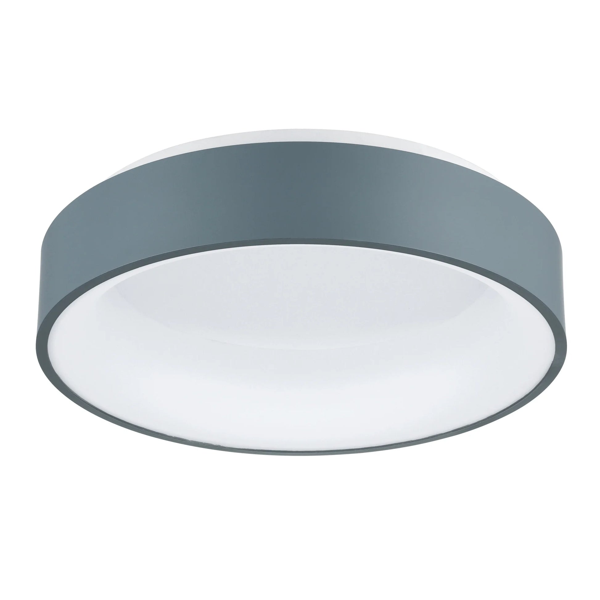 CWI Lighting Arenal Drum Shade Metal LED Flush Mount Light in White