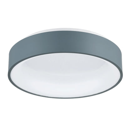 CWI Lighting Arenal Drum Shade Metal LED Flush Mount Light in White