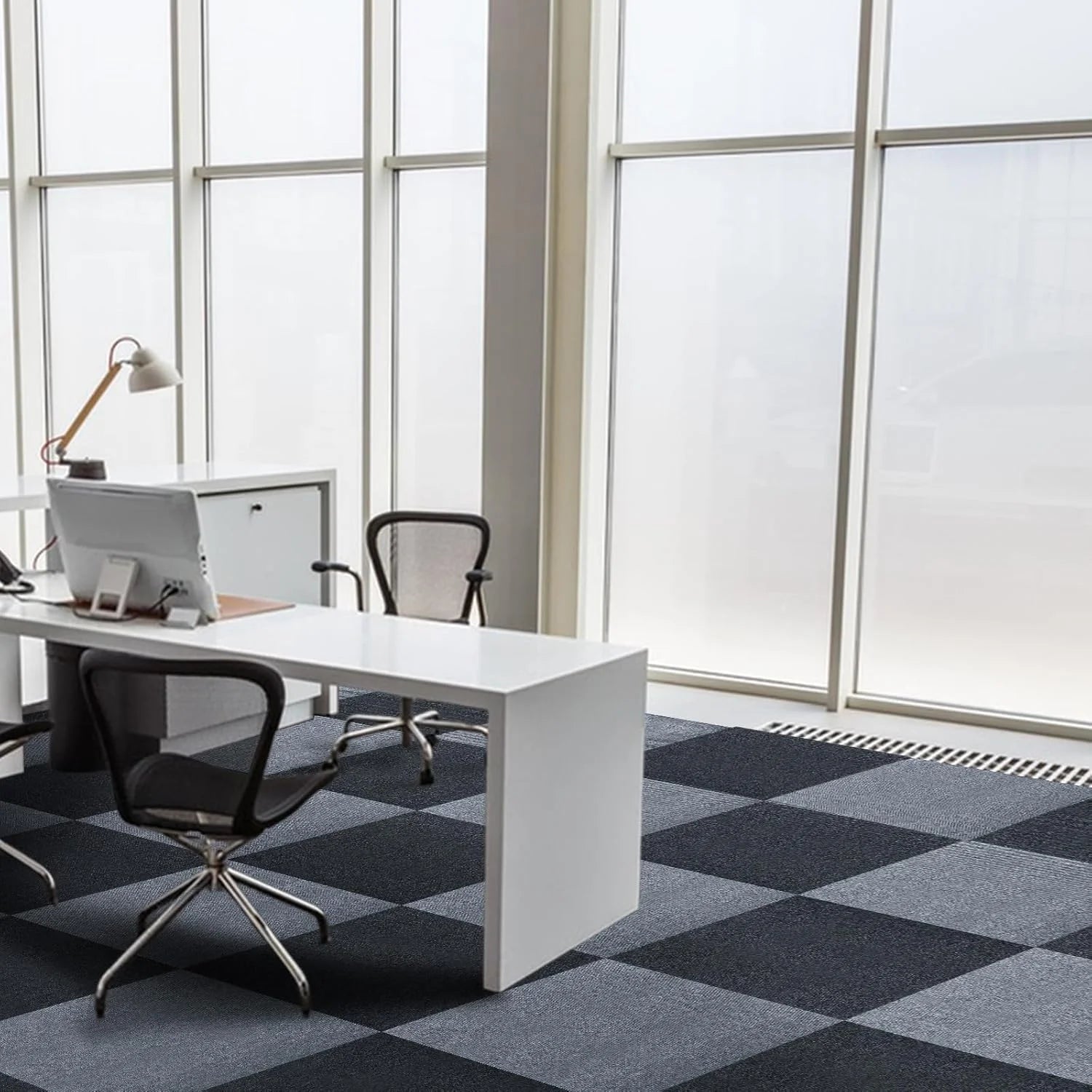 Peel and Stick Carpet Squares 24" x 24", Self Adhesive Non-Slip Carpet Tiles, Peel and Stick Soft Padded Carpet Tiles for Kitchen Bedrooms Indoor Outdoor(10 Tiles/40 sq ft)
