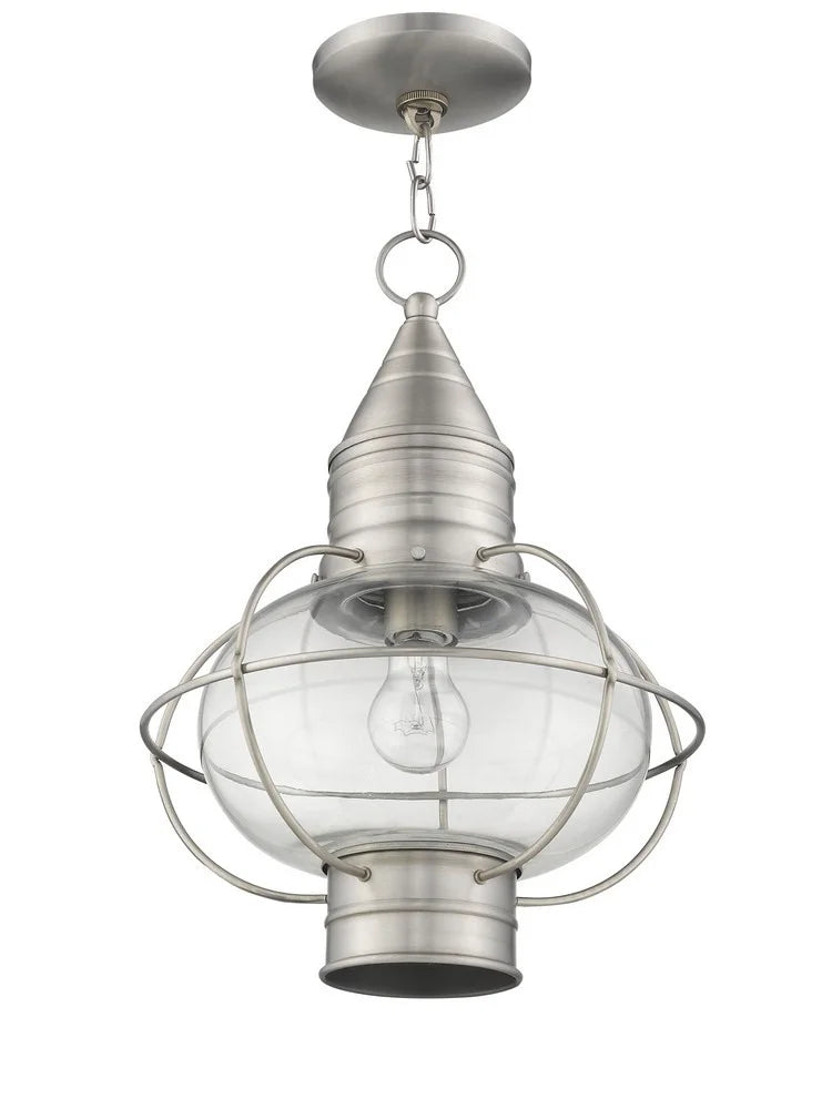 Livex Lighting - Newburyport - 1 Light Outdoor Pendant Lantern in Bohemian Style