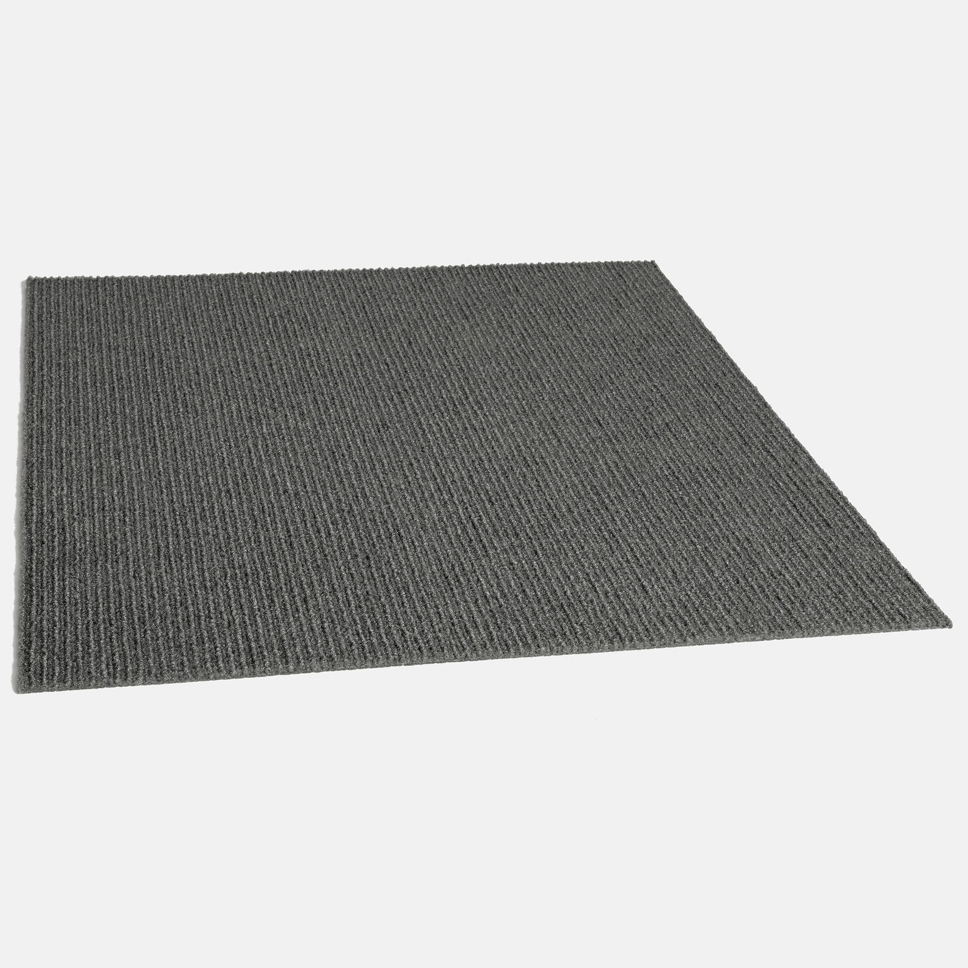 Foss Floors Sky Grey 24" x 24" Waterproof Carpet Tile 15 Pieces