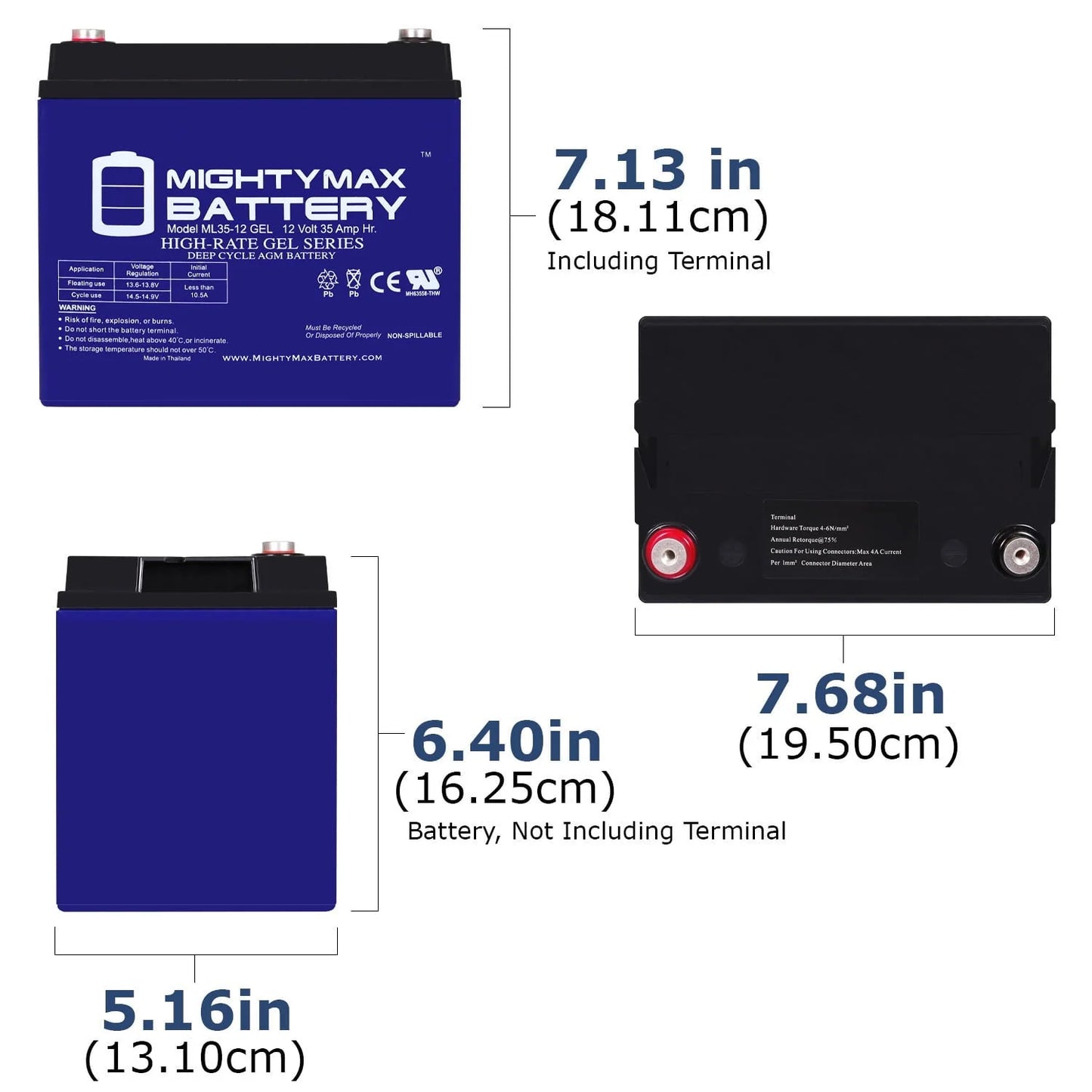 12V 35AH GEL Battery Replacement for Swisher Zero-Turn 66 Lawn Mower