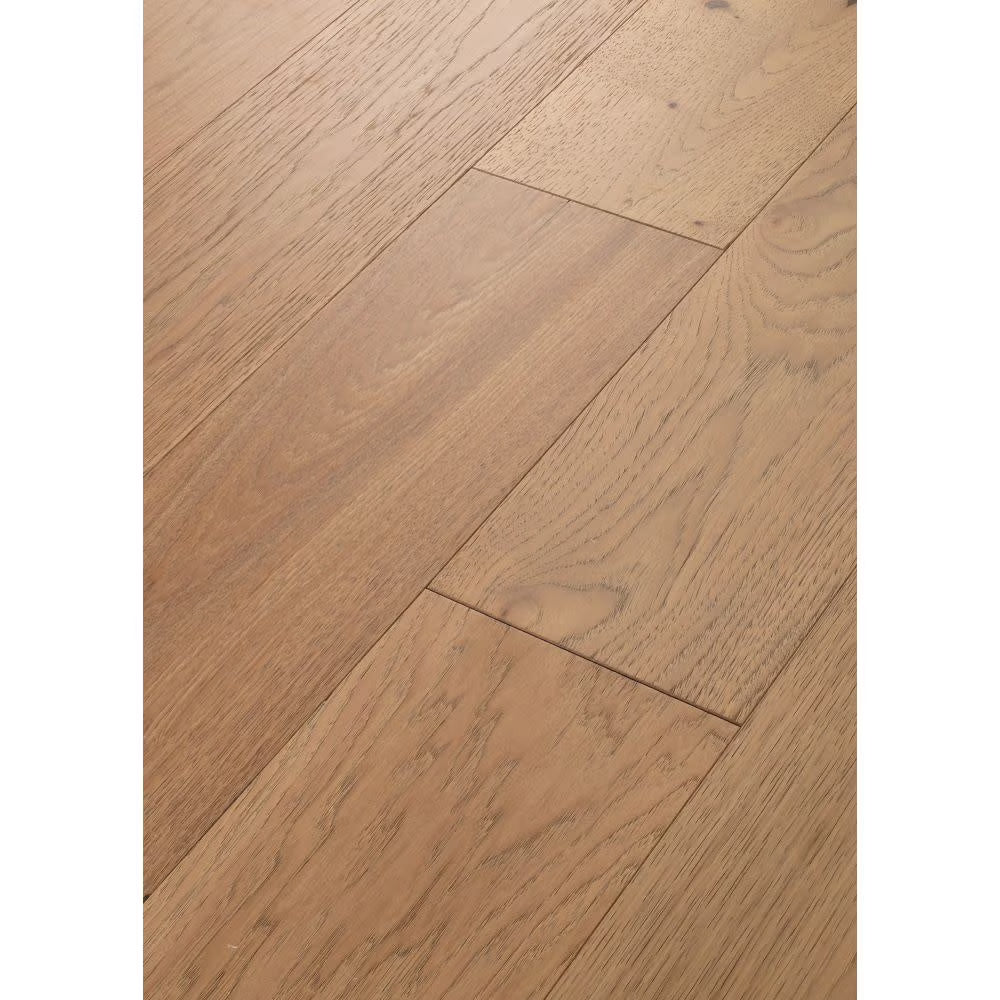 Shaw Sw486 Castlewood Hickory 8" Wide Wire Brushed Engineered Hickory Hardwood Flooring -
