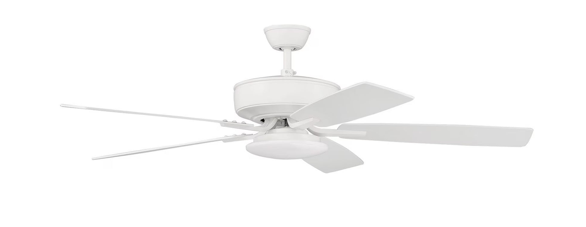 P112SB5-52BWNFB-Craftmade Lighting-Pro Plus 112 Series - 52 Inch 5 Blade Ceiling Fan with Low Profile Light Kit