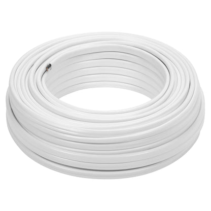 Maxxima 100 Ft. 14/2 White NM-B Solid Copper W/G Electrical Wire, Non Metallic Cable, Outlets & Switches