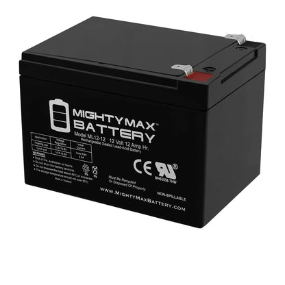 12V 12AH Sealed Lead Acid Battery for Worx 3-In-1 Lawn Mower