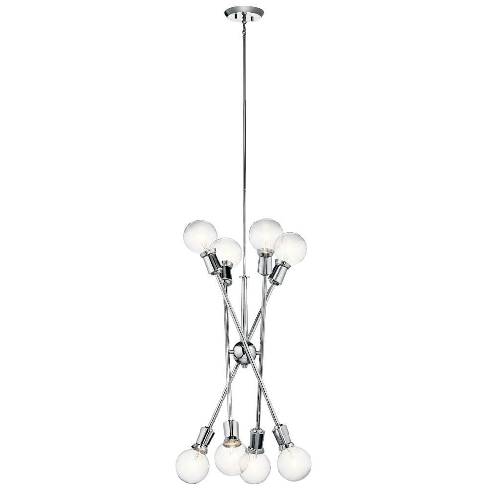 43118NBR-Kichler Lighting-Armstrong - 8 Light Large Chandelier - with Contemporary inspirations - 26 inches tall by 30 inches wide-Natural Brass