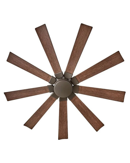 Hinkley Lighting - Turbine - 9 Blade Ceiling Fan with Light Kit In Modern and