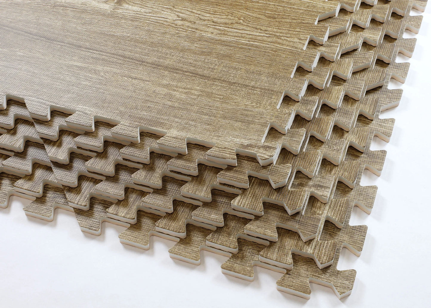 Home Aesthetics 100 Sq. Ft 3/8 Inch Thick Interlocking Foam Mats Flooring,