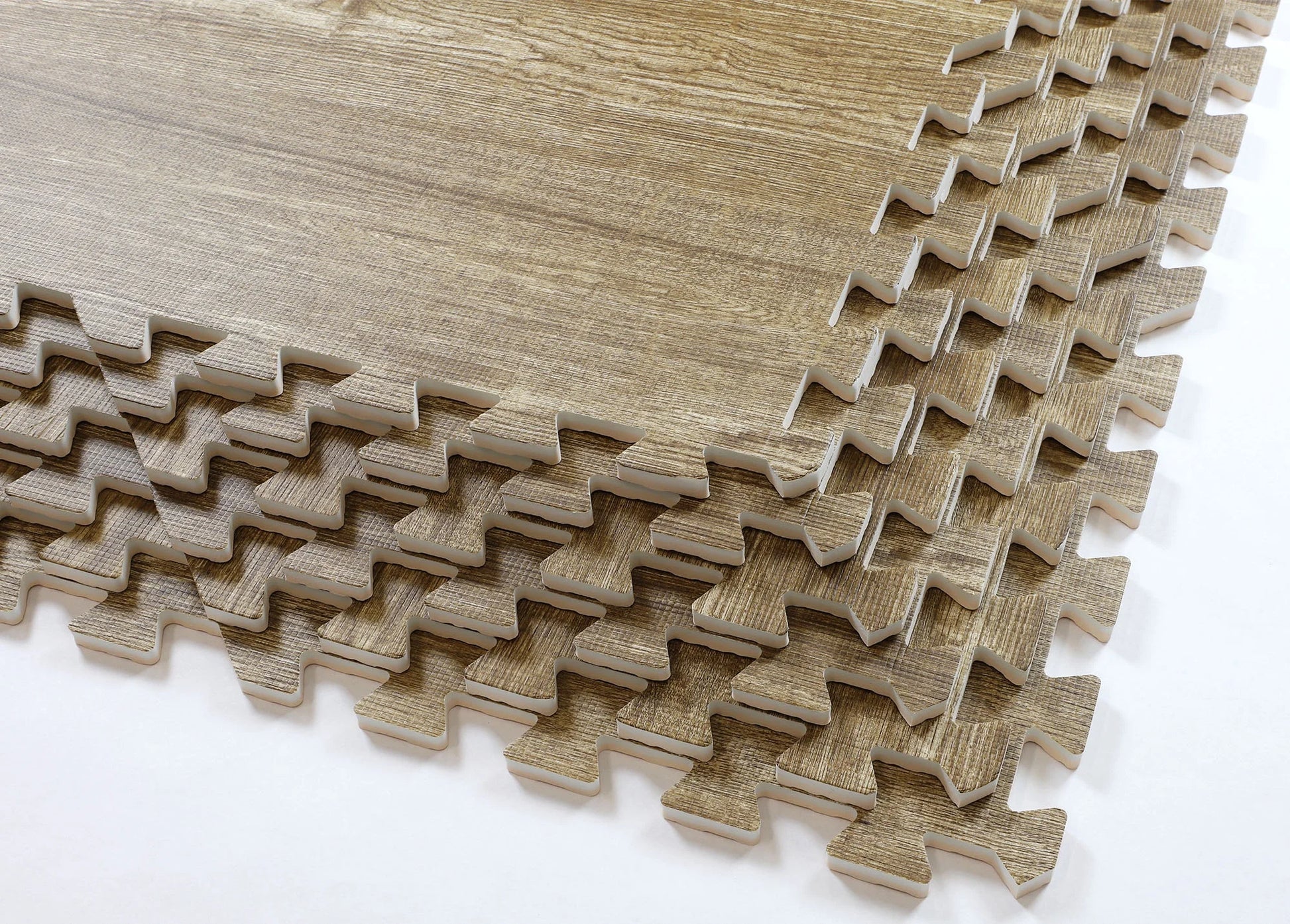 Home Aesthetics 100 Sq. Ft 3/8 Inch Thick Interlocking Foam Mats Flooring,