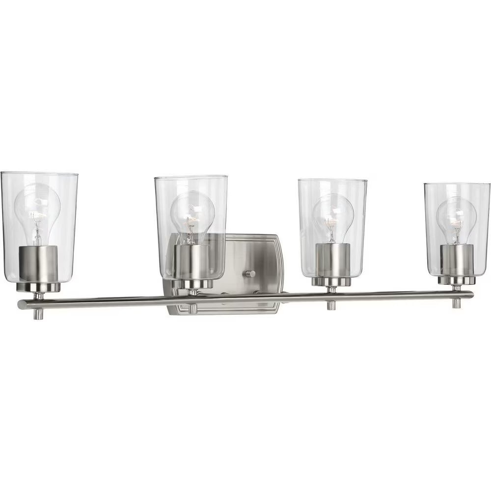 P300157-009-Progress Lighting-Adley - 4 Light - Cylinder Shade in New Traditional and Transitional and Traditional style - 32 Inches wide by 7.63